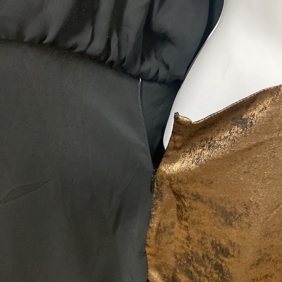 Zara Gold Wrap Dress Small - Picture 8 of 8